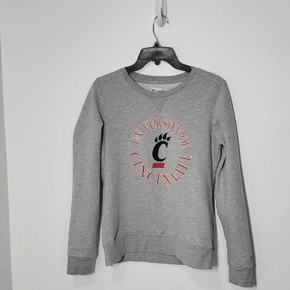 University of Cincinnati Women's Lightweight Champion Gray Sweatshirt - Picture 1 of 9